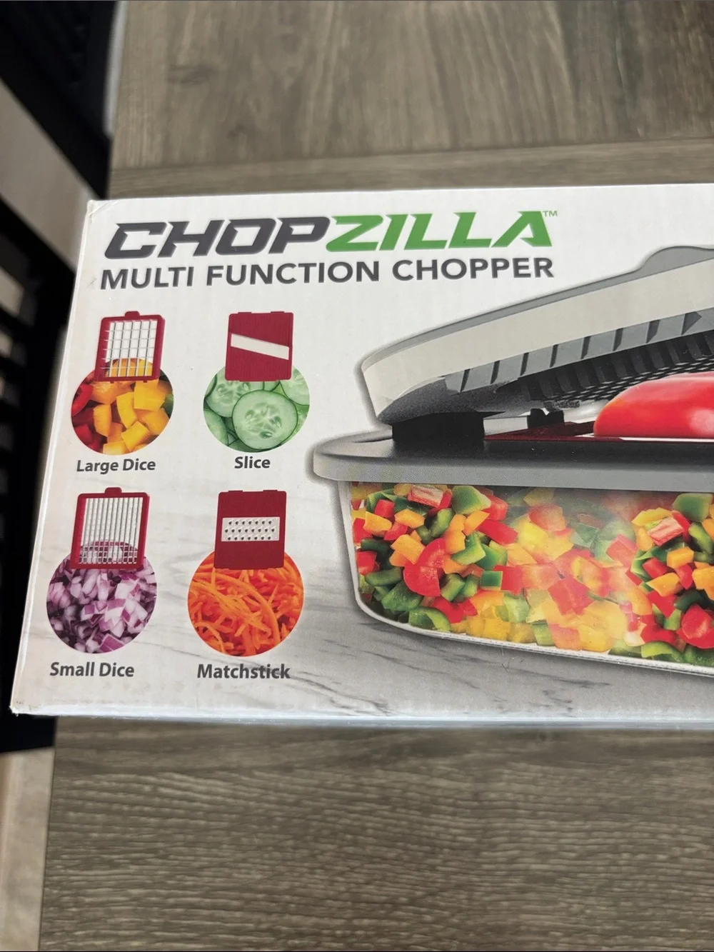 Multi-Function Chopper with White Lid and Clear Bowl